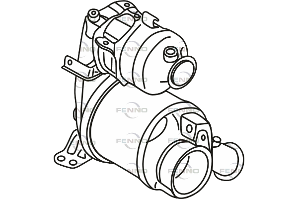 Filtr sadzy / filtr cząstek stałych, układ wydechowy FENNO 04L131670BX