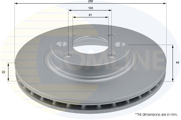 Tarcza hamulcowa COMLINE ADC2719V