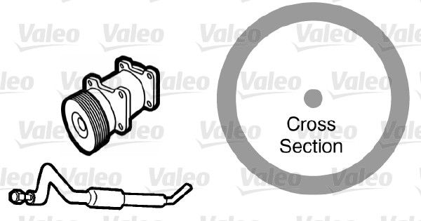 garnitura,conducta lichid de racire VALEO 509165
