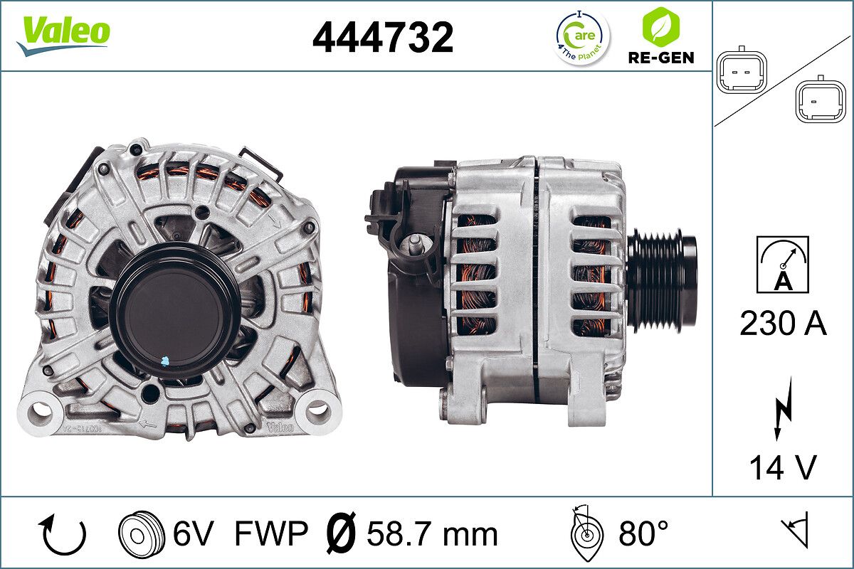 Alternator VALEO 444732
