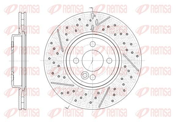 Tarcza hamulcowa REMSA 62543.10
