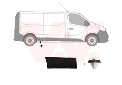 Listwa ozdobna / ochronna, sciana boczna VAN WEZEL 4396428
