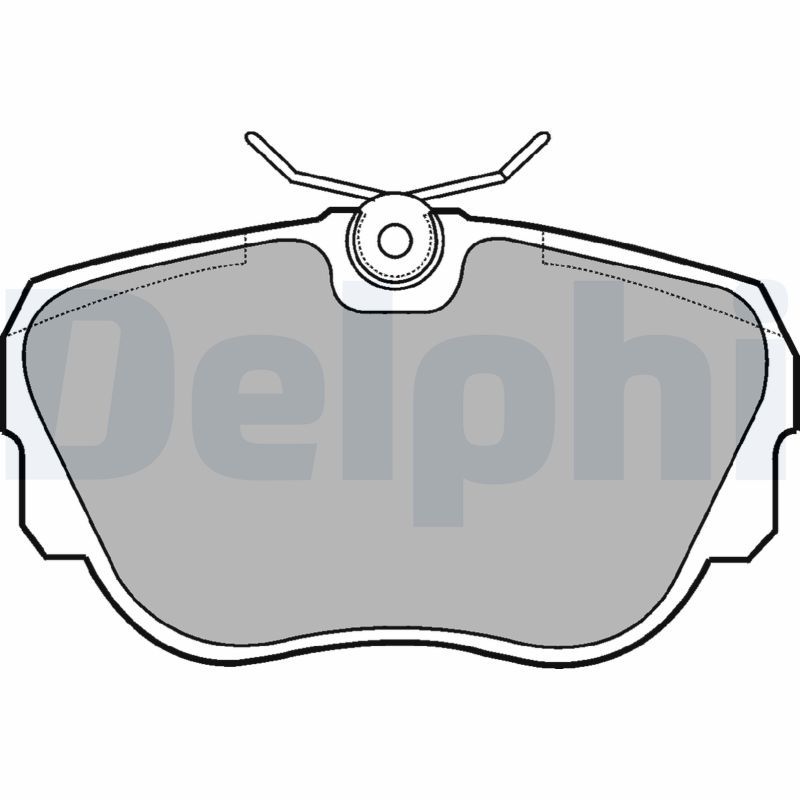 Sada brzdových platničiek kotúčovej brzdy DELPHI LP596