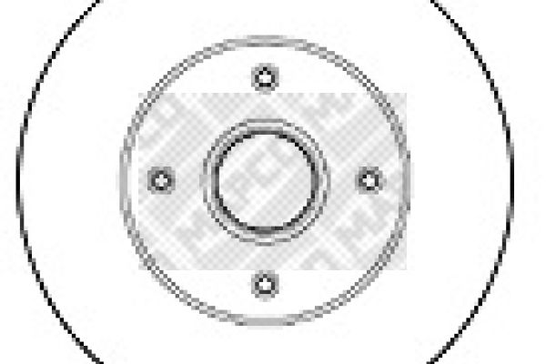 Tarcza hamulcowa MAPCO 15124