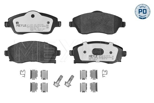 Sada brzdových platničiek kotúčovej brzdy MEYLE 025 232 2517/PD