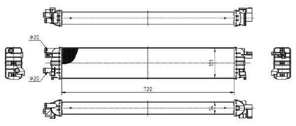 Radiator temperatura scazuta, intercooler MTR 13054586