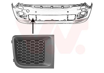 Grille de ventilation, pare-chocs