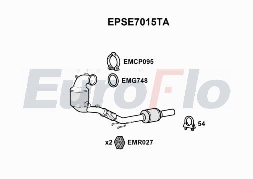 Katalizator EUROFLO 6C0254503X