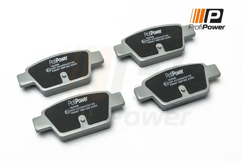 Levně Sada brzdových destiček, kotoučová brzda ProfiPower 1B2006