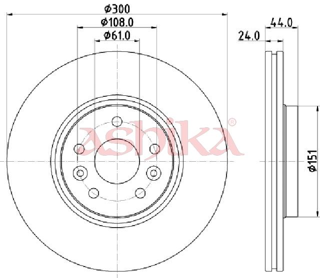 Disc frana ASHIKA 60-00-0706