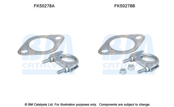 Zestaw montażowy, rura wydechowa BM CATALYSTS FK50278