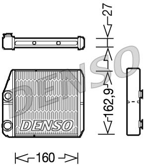 Výměník tepla, vnitřní vytápění DENSO-TERMIKA DRR09035