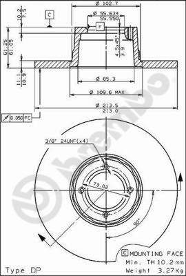 Tarcza hamulcowa AP 14029