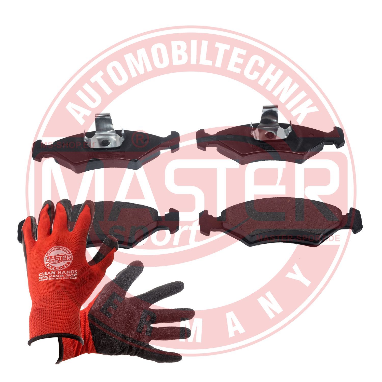 Zestaw klocków hamulcowych, hamulce tarczowe MASTER-SPORT GERMANY 13046070712N-SET-MSP