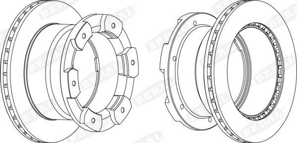 Disc frana BERAL BCR332A