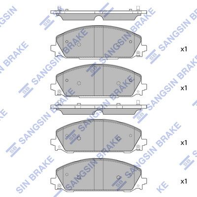 set placute frana,frana disc HI-Q SP4087
