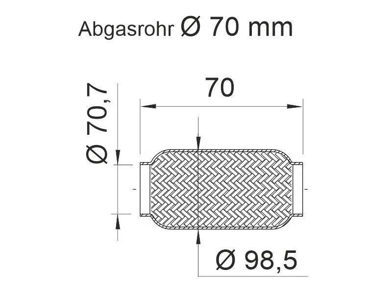 Levně Flexibilní trubka, výfukový systém ERNST 460446