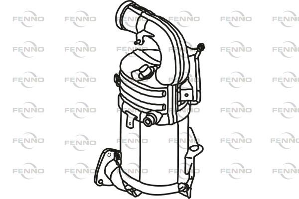 Filtr sadzy / filtr cząstek stałych, układ wydechowy FENNO 95526824