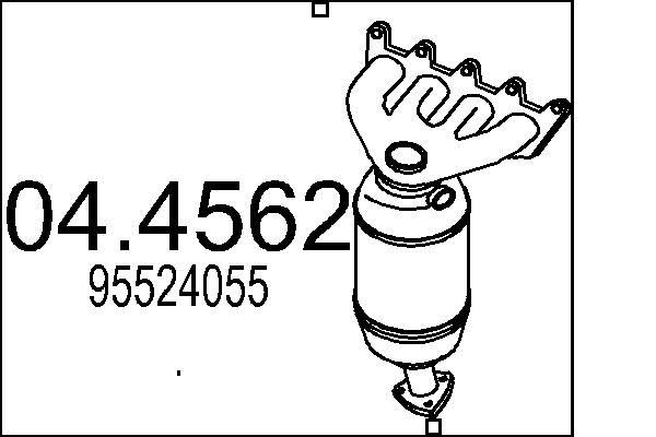 Katalizator MTS 95524055