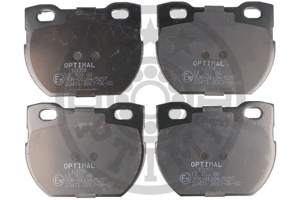 Zestaw klocków hamulcowych, hamulce tarczowe OPTIMAL BP-10058
