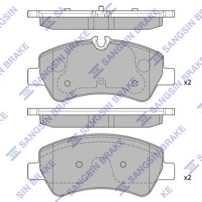 set placute frana,frana disc HI-Q SP1884