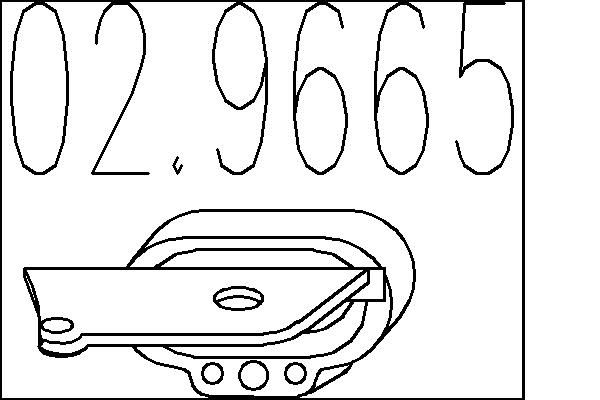 Dystans gumowy, tłumik MTS 02.9665
