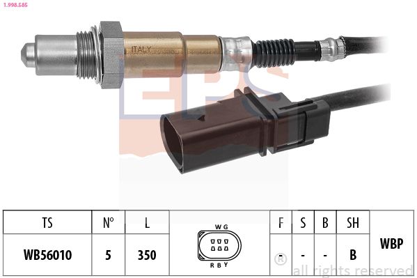 Sonda lambda EPS 1.998.585