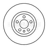 Tarcza hamulcowa BORG & BECK BBD5095
