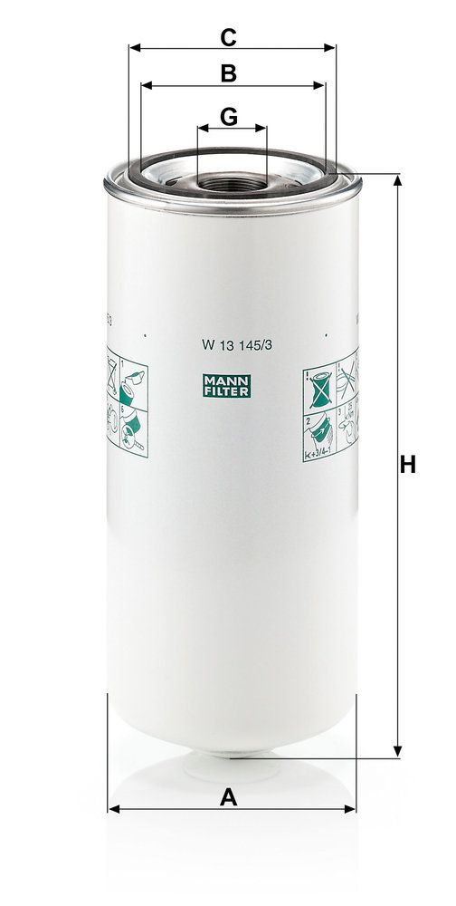Levně Hydraulický filtr, automatická převodovka MANN-FILTER W 13 145/3