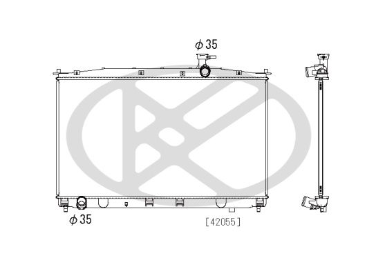 Radiator, racire motor KOYORAD PL812452