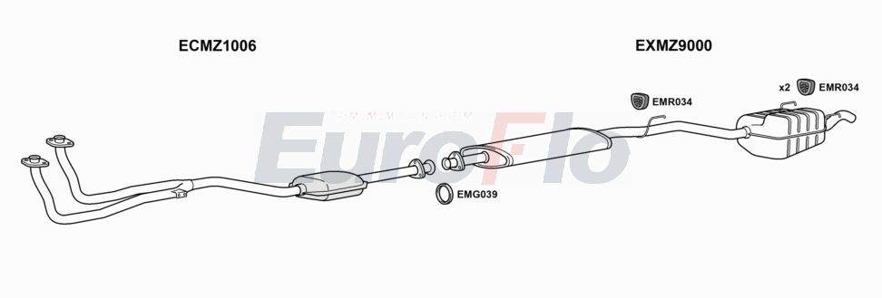 Układ wydechowy EUROFLO MZC20203001A00