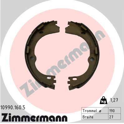 Set saboti frana ZIMMERMANN 10990.160.5