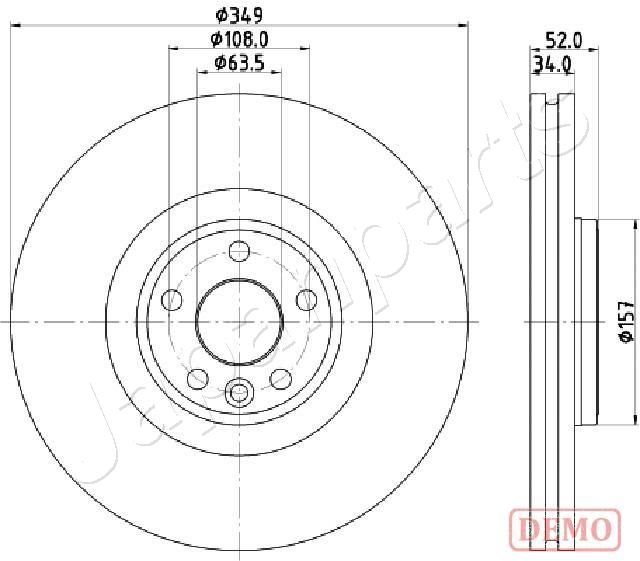 Tarcza hamulcowa JAPANPARTS DI-L17C