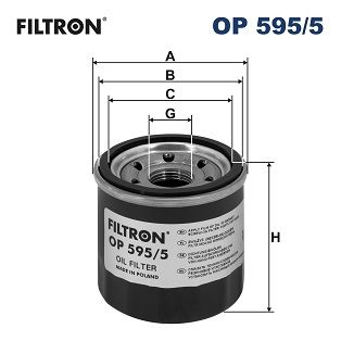 Filtru ulei FILTRON OP 595/5