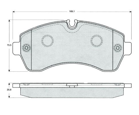 set placute frana,frana disc MTR MT619