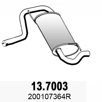 Tłumik końcowy ASSO 13.7003