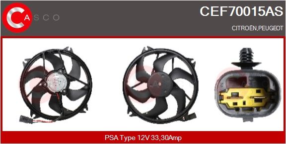 Elektromotor, větrák chladiče CASCO 1253T5