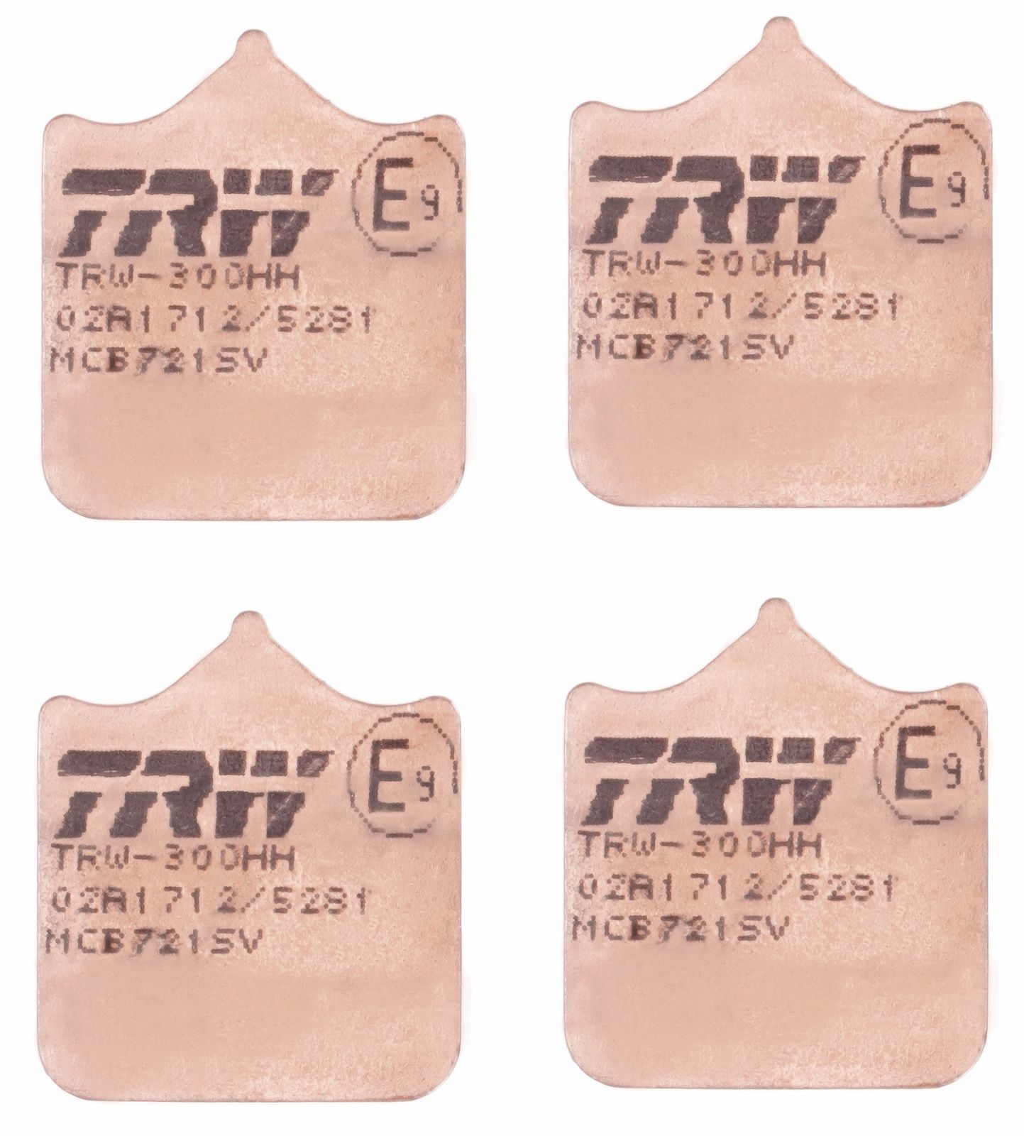 set placute frana,frana disc TRW Sinter Street MCB721SV