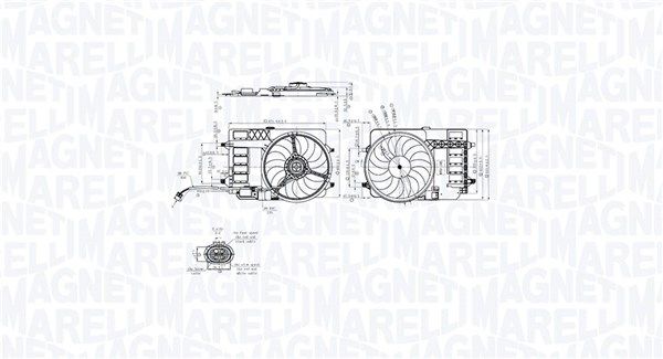 Ventilátor chladenia motora MAGNETI MARELLI 069422859010