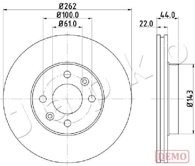 Tarcza hamulcowa JAPKO 600709C