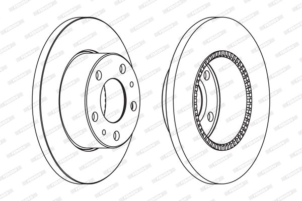Tarcza hamulcowa FERODO FCR196A