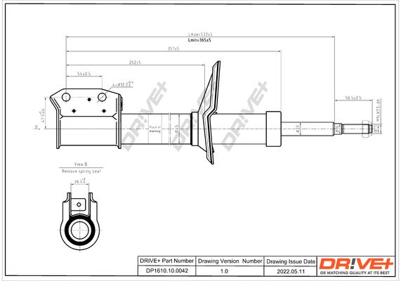 Amortyzator DR!VE+ DP1610.10.0042