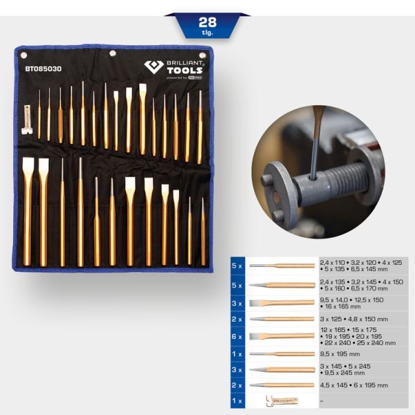 Set dornuri BRILLIANT TOOLS BT085030