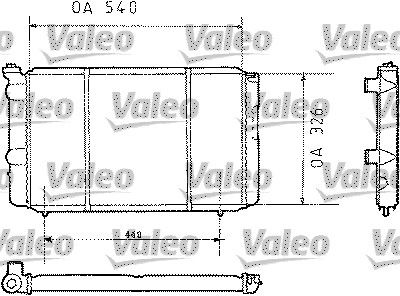 Chłodnica, układ chłodzenia silnika VALEO 730002