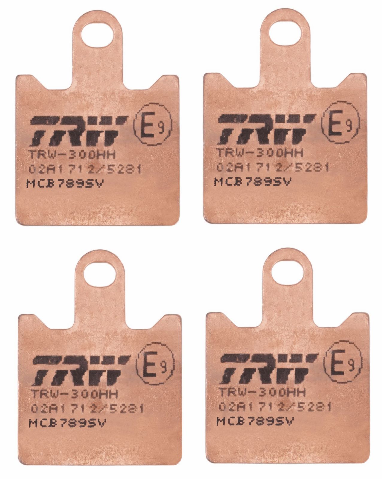 set placute frana,frana disc TRW Sinter Street MCB789SV