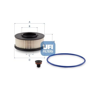 Filtr paliwa UFI 26.200.00
