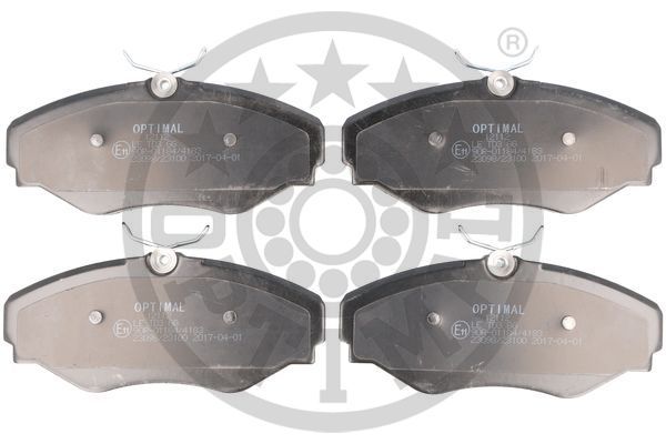Zestaw klocków hamulcowych, hamulce tarczowe OPTIMAL BP-12112
