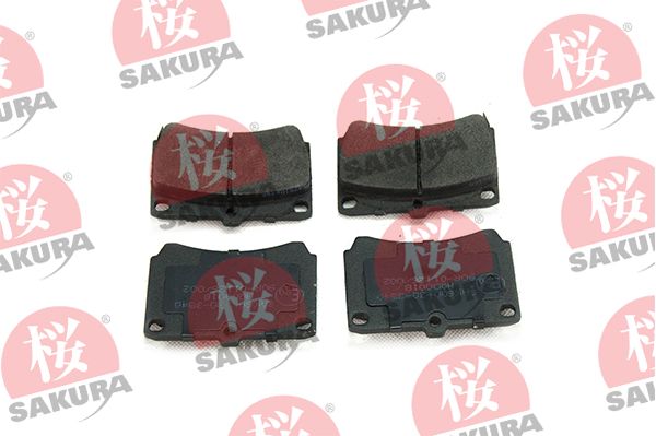 Sada brzdových platničiek kotúčovej brzdy SAKURA 600-30-3540