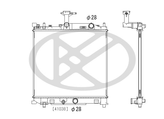 Radiator, racire motor KOYORAD PL103540