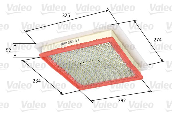 Vzduchový filter VALEO 585174